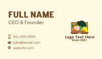 Online Grocery Website Business Card