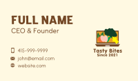 Online Grocery Website Business Card