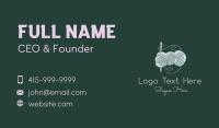 Wool Crochet Hook Business Card Design