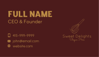 Minimalist Gold Whisk  Business Card
