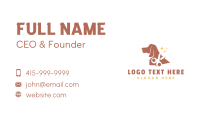 Hound Dog Grooming Scissors Business Card
