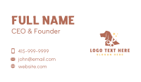 Hound Dog Grooming Scissors Business Card Design