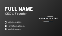 Logistics Speed Brand Business Card