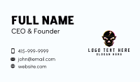 Gaming Thunder Bolt Skull  Business Card Design