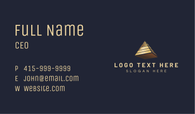 3D Pyramid Financing Business Card
