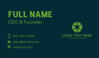 Hexagon Leaf Plant Business Card