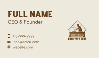 Carpenter Hand Planer Business Card Design