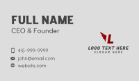 Logistics Wing Lettermark Business Card