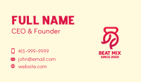 Simple Kettlebell Exercise Business Card