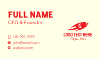 Red Fiery Football Team Business Card