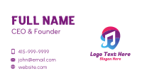 Multicolor Gradient Note  Business Card