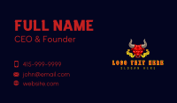 Raging Bull Smoke Business Card Design