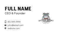 Bulldog Grooming Vet Business Card