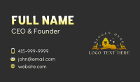 Ornamental Lion Crown Business Card