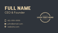 Generic Startup Store Business Card