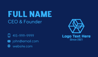 Blue Digital  Box Business Card