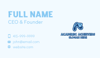 Abstract Blue Fish  Business Card