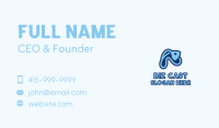Abstract Blue Fish  Business Card