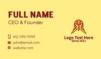 Colorful Barbarian Helmet  Business Card