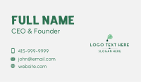 Generic Leaf Wordmark Business Card