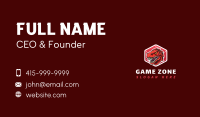 Dinosaur Raptor Gaming Business Card Image Preview