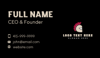 Brown Spartan Helmet Business Card