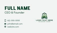 Lawn Mowing Gardener Business Card