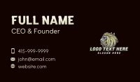 Lion Mascot Gaming Business Card
