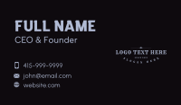 Lounge Business Card example 1