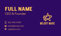 Yellow Fish Star Business Card