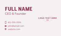 Fun Arrow Business Wordmark Business Card