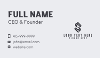 Business Firm Letter S Business Card