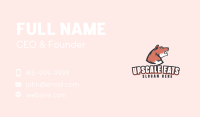 Angry Feline Team Mascot  Business Card Image Preview