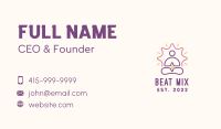 Yoga Fitness Exercise  Business Card