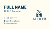 Afternoon Tropical Beach Scene Business Card