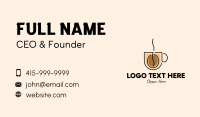 Robusta Coffee Cup Business Card Design