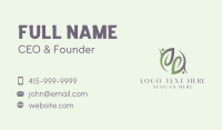 Eco Organic Leaf Business Card Design