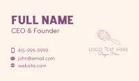 Beauty Hair Brush  Business Card