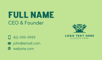 Green Owl Bird Business Card