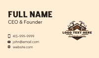 Remodel Construction Carpentry Business Card