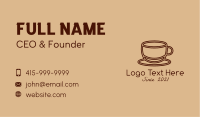 Minimalist Coffee Cup  Business Card