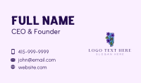 Illinois Flower Violet Business Card