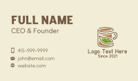 Organic Coffee Mug  Business Card Design