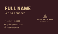 Pyramid Creative Agency Business Card