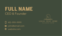 Luxury Arch Letter Business Card