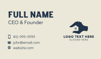 Realty Home Hand  Business Card Design