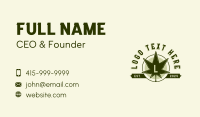 Marijuana Leaf Cannabis Business Card