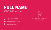 Corporate Letter R Business Card