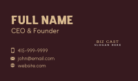 Generic Vintage Firm Business Card