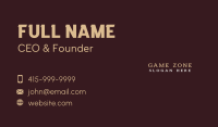 Generic Vintage Firm Business Card